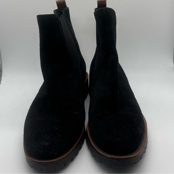 Sam Edelman Women's Jazmine Suede Chelsea Boot Black Lug Sole Sz 9.5 - Picture 2 of 8